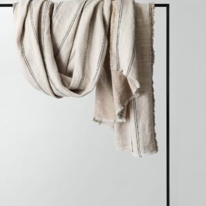 Heavyweight Linen Throw in Ana