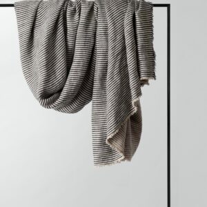 Striped Linen Throw in Ellis Stripe