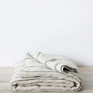Heavyweight Linen Bedcover in Ana