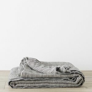 Striped Linen Bedcover in Ellis Stripe