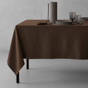 Smooth Painterly Woven Dining Tablecloth for Entertaining