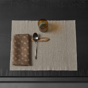 Elegant Abstract Woven Placemat for Table Settings