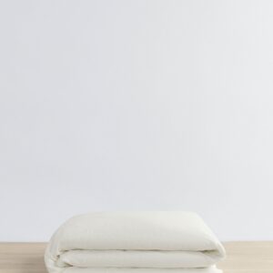 Washed Linen Duvet Cover in Ivory