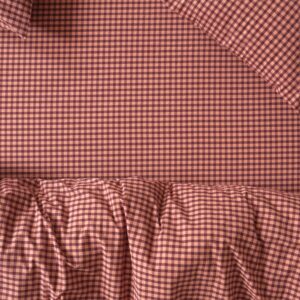 Pink Gingham Cotton Fitted Sheet