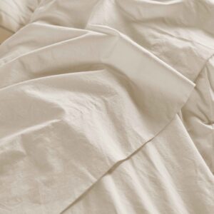Cream Cotton Flat Sheet Collection
