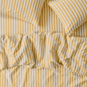 Striped Linen Blend Duvet Cover Style 2