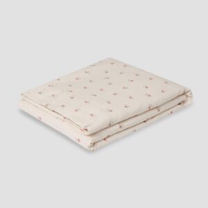 Pearl Floral Linen Blend Flat Sheet