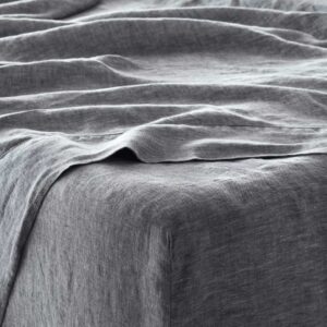 Stonewashed Linen Bedding Essential in White